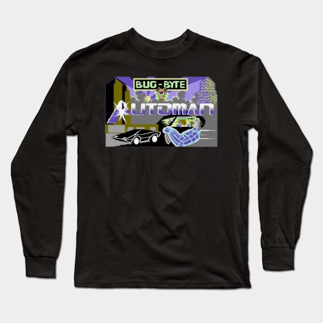 Automan - Video Game Long Sleeve T-Shirt by RetroZest